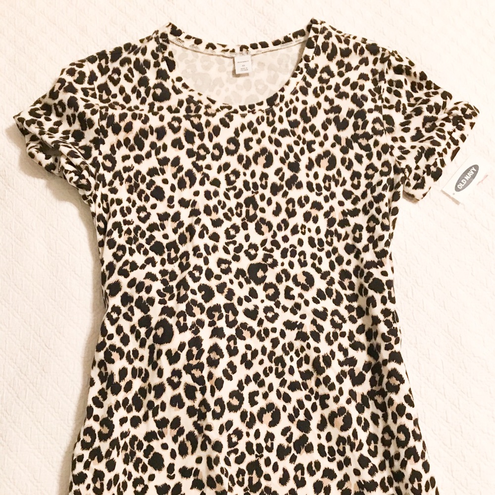 Leapord print long dress